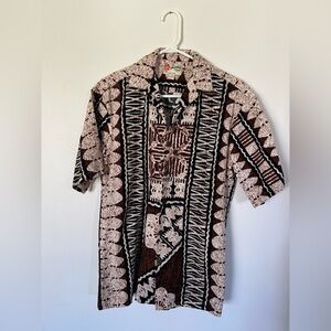 Hilo Hattie The Hawaiin Original Button Up Tropical Shirt, Men's Size S